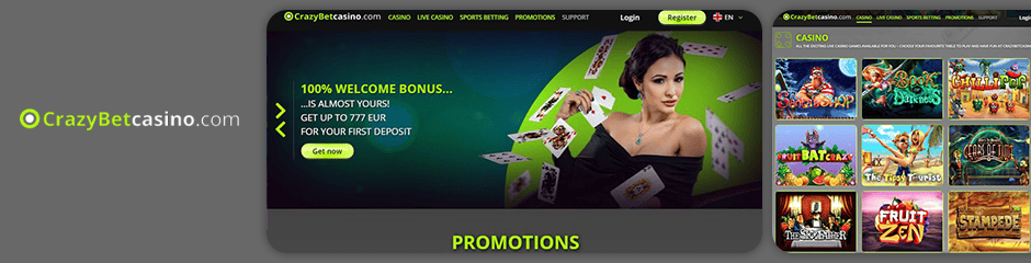 CrazyBet Casino Bonus