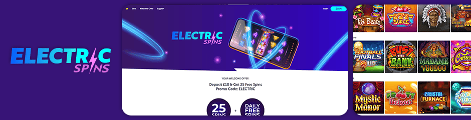 Electric Spins Casino Bonus