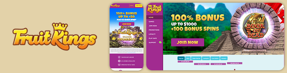 FruitKings Casino Bonus