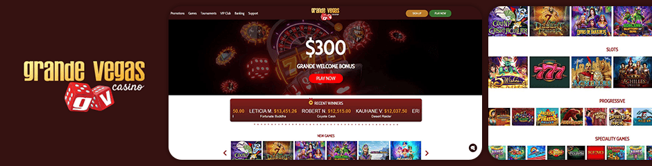 grand vegas casino top 10 bonus