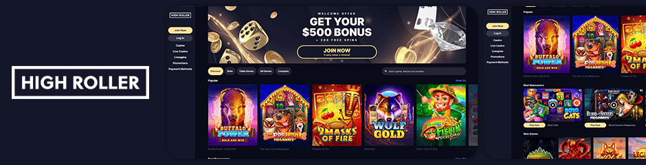 Highroller Casino top 10 bonus