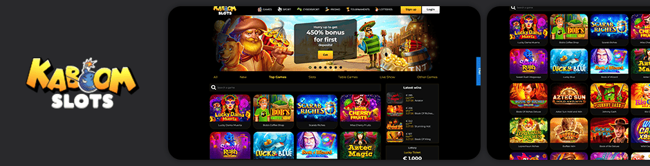 Kaboom Slots Casino Bonus