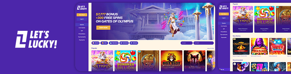 LetsLucky Casino Bonuses