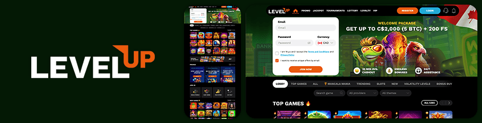 levelup casino bonus