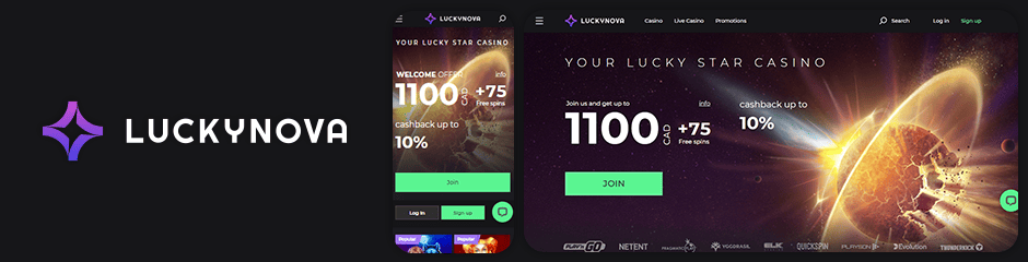 Luckynova Casino Bonus