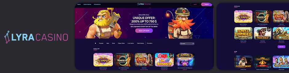 Lyra Casino Bonus