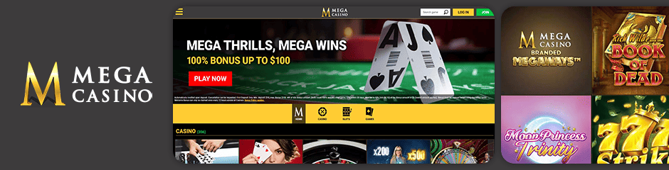 mega casino bonus top 10