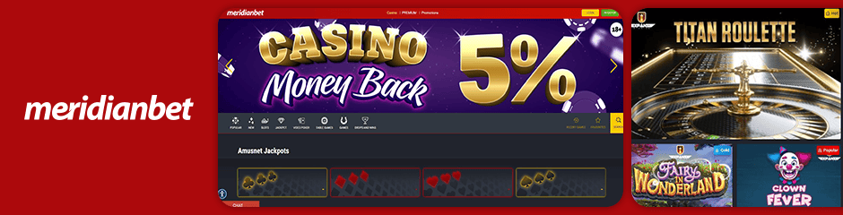 Meridian Bet Casino Bonuses