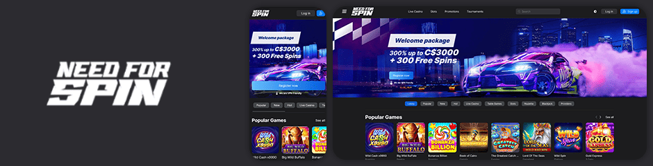 Need for Spin Casino Bonuses