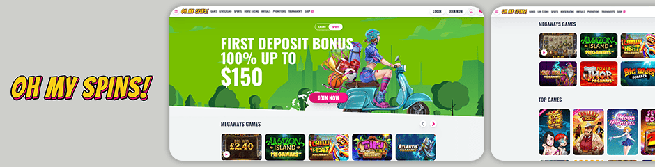 OhMySpins Casino Bonuses