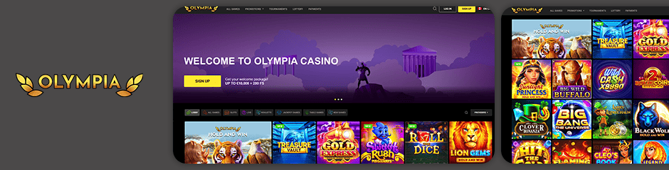 Olympia Casino games and software