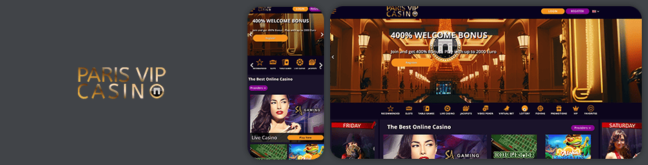 ParisVip Casino Bonus