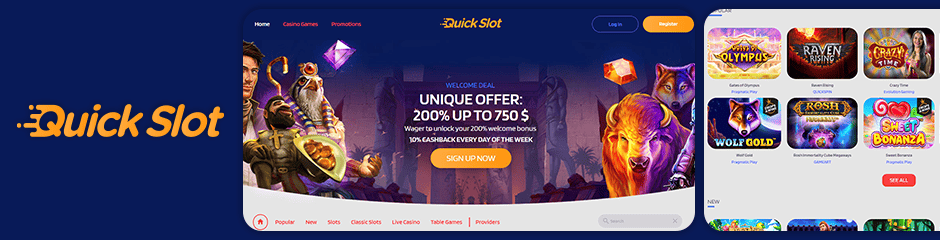 QuickSlot Casino Bonuses