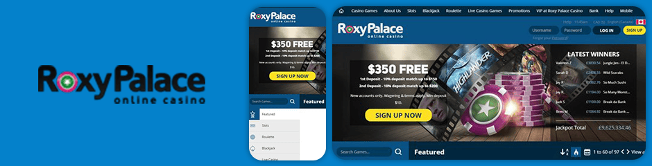 Roxy Palace Casino Bonus