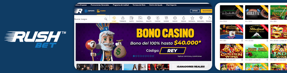 Rushbet Casino Bonuses