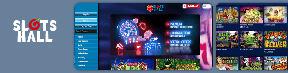 Slotshall Casino top 10 bonus