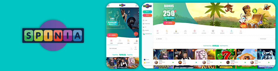 Spinia Casino Bonus