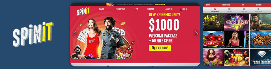 Spinit Casino Top 10 Bonus