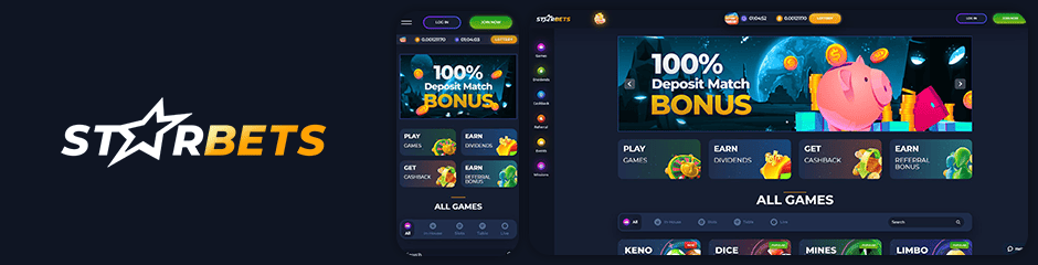 Starbets Casino Bonuses