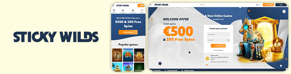 Sticky Wilds Casino Bonuses