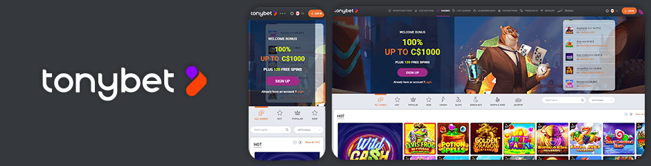 Tonybet Casino top 10 bonus