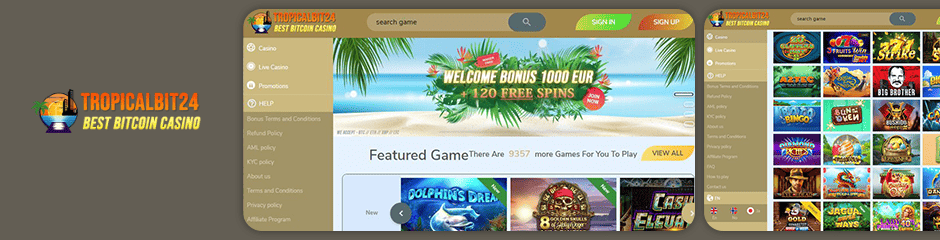 tropicalbit24 casino bonus