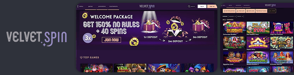 Velvet Spin Casino Bonuses