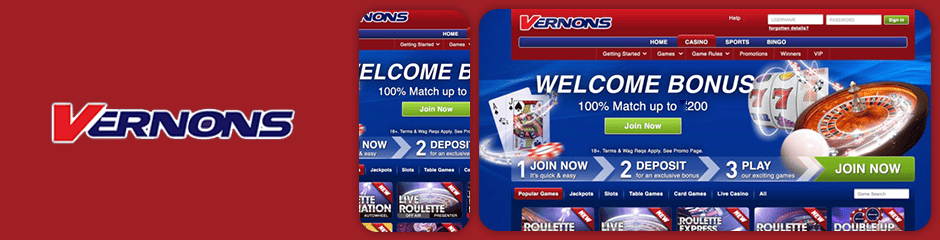 Vernons Casino Bonus
