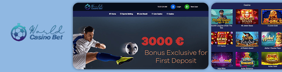 World Casino Bet Bonus