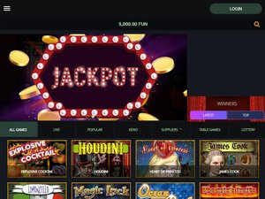 Buba Casino website screenshot