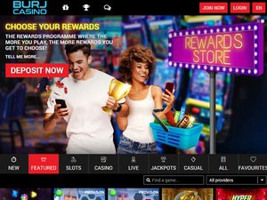 Burj Casino website screenshot