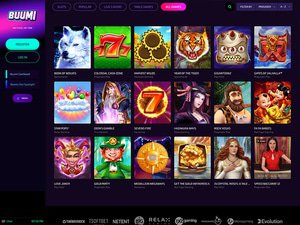 Buumi Casino software screenshot