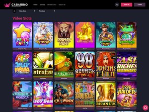Cabarino Casino software screenshot