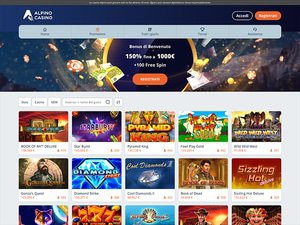 Casino Alpino website screenshot