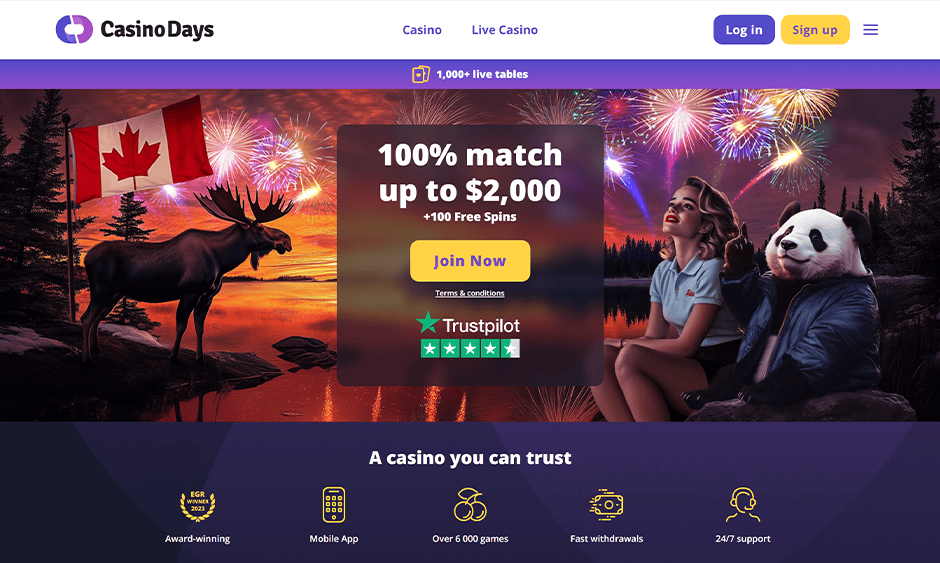 casino days canada games screenshot