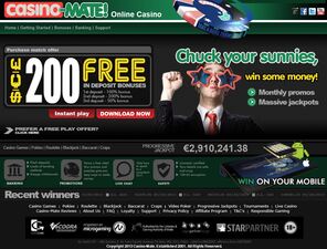 Casino Mate website screenshot