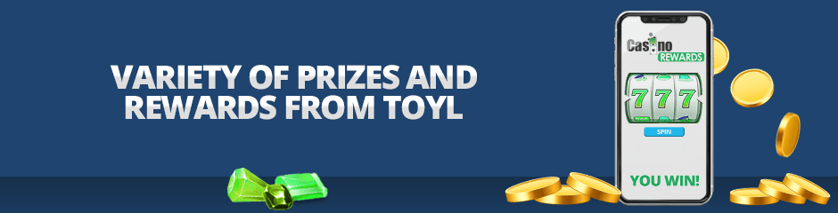 variety of prizes and rewards of toyl