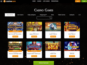 Casino.com software screenshot