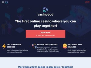 Casinobud website screenshot