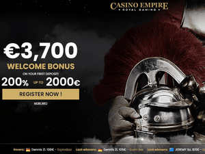 Casino Empire website screenshot