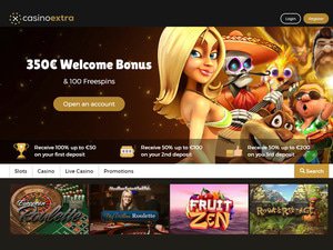 Casino Extra website screenshot