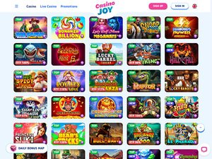 Joy Casino software screenshot
