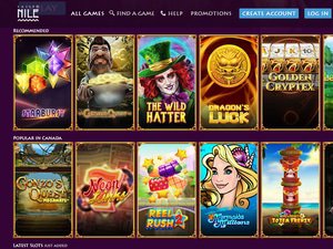 CasinoNile software screenshot