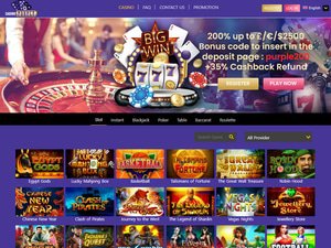 Purple Casino website screenshot