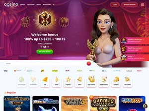 Casino Unlimited website screenshot
