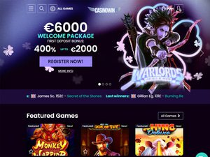 Casinowin website screenshot