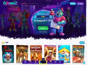 Casombie Casino website screenshot