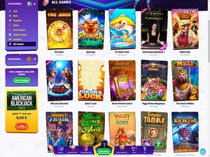 Casombie Casino software screenshot