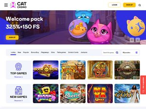 Cat Casino website screenshot