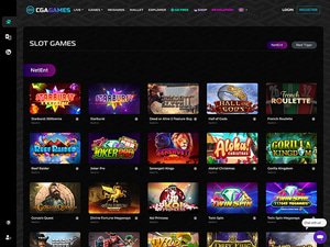 CGA Games Casino software screenshot